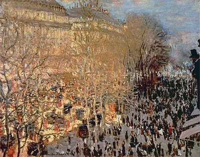 The Boulevard des Capucines, 1873 | Claude Monet | Painting Reproduction