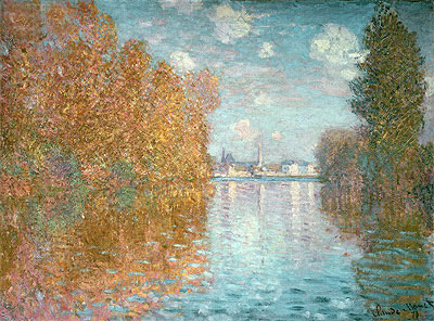 Herbststimmung in Argenteuil | Claude Monet | Gemälde Reproduktion