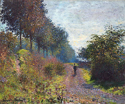Der geschützte Weg | Claude Monet | Gemälde Reproduktion