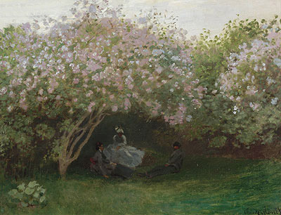 Flieder, graues Wetter, c.1872/73  von Claude Monet | Gemälde-Reproduktion