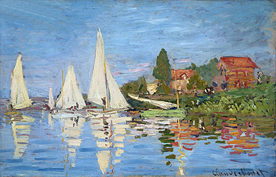 Regatta bei Argenteuil, c.1872 von Claude Monet | Gemälde-Reproduktion