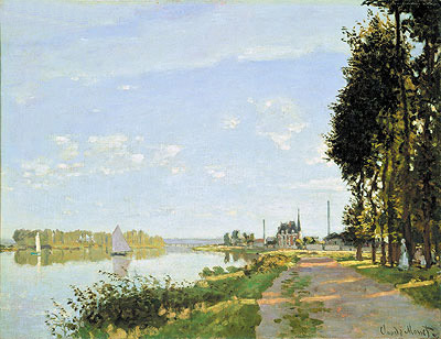 The Promenade at Argenteuil, c.1872 | Monet | Gemälde Reproduktion