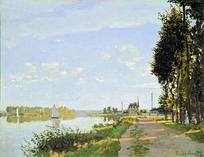 Die Promenade in Argenteuil, c.1872 von Claude Monet | Gemälde-Reproduktion