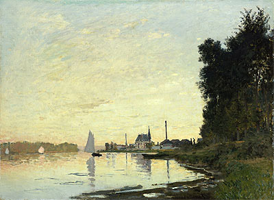 Argenteuil, später Nachmittag, 1872 von Claude Monet | Gemälde-Reproduktion