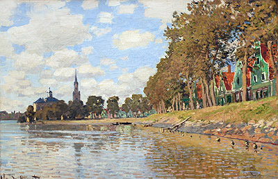 Zaandam, Holland, 1871 von Claude Monet | Gemälde-Reproduktion