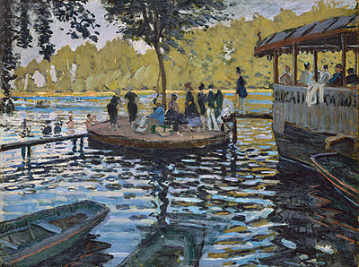 La Grenouillère, 1869 von Claude Monet | Gemälde-Reproduktion