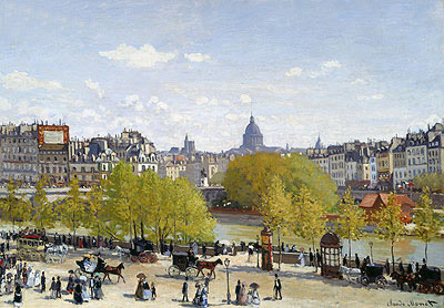 Der Quai du Louvre, c.1866/67 von Claude Monet | Gemälde-Reproduktion