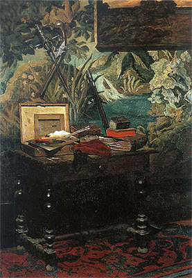 Corner of a Studio, 1861 by Claude Monet | Painting Reproduction