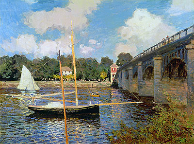 The Bridge at Argenteuil, 1874 by Claude Monet | Painting Reproduction