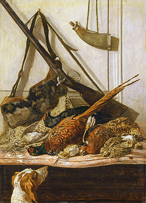 Hunting Trophies, 1862 | Claude Monet | Gemälde Reproduktion