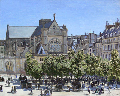 Saint Germain l'Auxerrois, 1866 | Claude Monet | Painting Reproduction