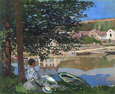Am Ufer der Seine, Bennecourt | Claude Monet | Gemälde Reproduktion