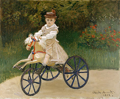 Jean Monet auf seinem Pferdedreirad | Claude Monet | Gemälde Reproduktion