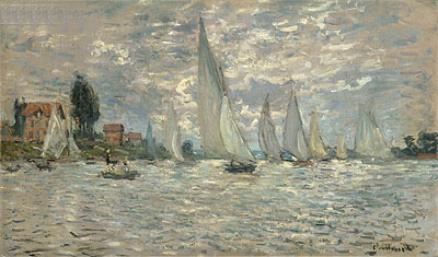 Regatta bei Argenteuil, 1874 von Claude Monet | Gemälde-Reproduktion