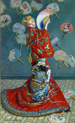 La Japonaise (Camille Monet im japanischen Kostüm), 1876 von Claude Monet | Gemälde-Reproduktion