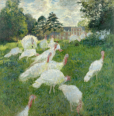 Die Truthähne, 1877 | Claude Monet | Gemälde Reproduktion