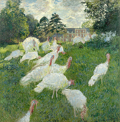 Die Truthähne, 1877 von Claude Monet | Gemälde-Reproduktion
