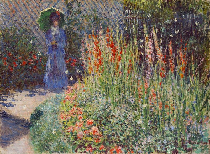 Gladiolen, c.1876 von Claude Monet | Gemälde-Reproduktion