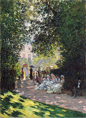Der Parc Monceau, 1878 von Claude Monet | Gemälde-Reproduktion