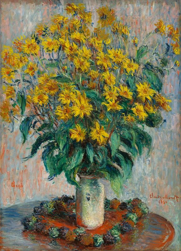 Jerusalem Artichoke Flowers, 1880 | Claude Monet