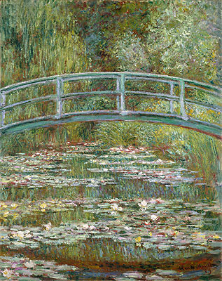Bridge over a Pond of Water Lilies | Claude Monet | Painting Reproduction
