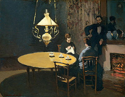 Interior, after Dinner, c.1868/69 | Claude Monet | Gemälde Reproduktion