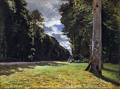 The Chailly Road Through the Forest of Fontainebleau, 1865 | Monet | Gemälde Reproduktion