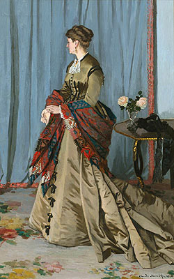 Portrait of Madame Gaudibert, 1868 | Claude Monet | Gemälde Reproduktion