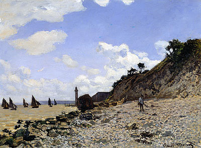 Beach at Honfleur, c.1867 | Claude Monet | Gemälde Reproduktion