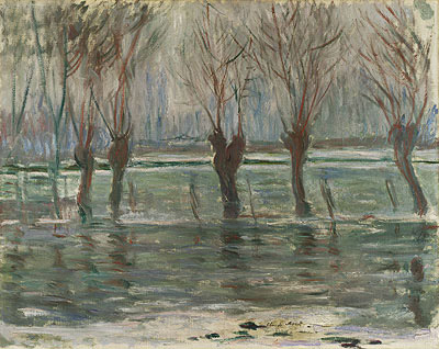 Flood Waters, 1896 | Monet | Painting Reproduction