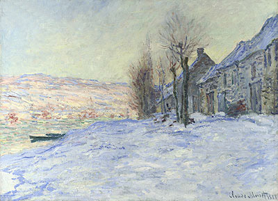 Lavacourt im Schnee | Claude Monet | Gemälde Reproduktion