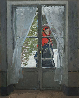 The Red Cape (Madame Monet), c.1870 | Claude Monet | Painting Reproduction