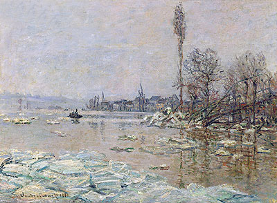 Le debacle - The Ice-Flows (Breakup of Ice), 1880 | Claude Monet | Gemälde Reproduktion