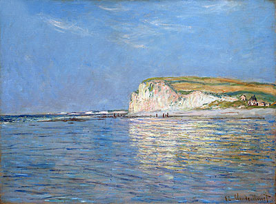 Low Tide at Pourville, near Dieppe, 1882 | Claude Monet | Painting Reproduction