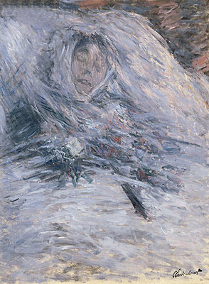 Camille Monet auf ihrem Totenbett, 1879 | Claude Monet