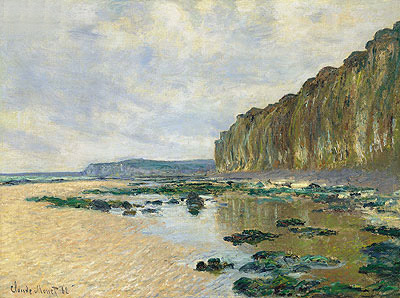 Low Tide at Varengeville (On the Cliff at Pourville), 1882 | Claude Monet | Gemälde Reproduktion