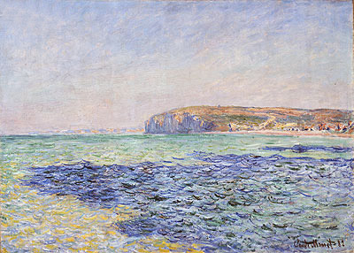 Shadows on the Sea, Pourville, 1882 | Claude Monet | Painting Reproduction