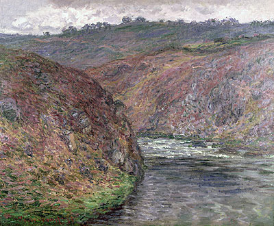 Valley of the Creuse (Gray Day), 1889 | Claude Monet | Painting Reproduction