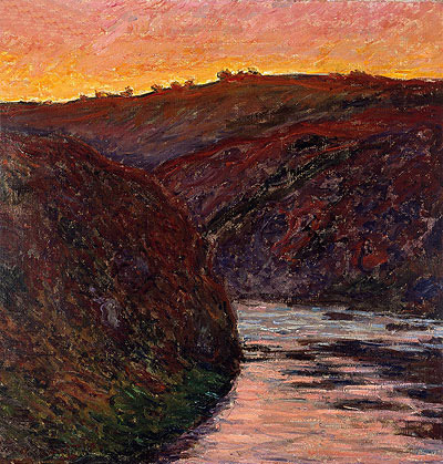 Valley of the Creuse (Sunset), 1889 | Claude Monet | Gemälde Reproduktion