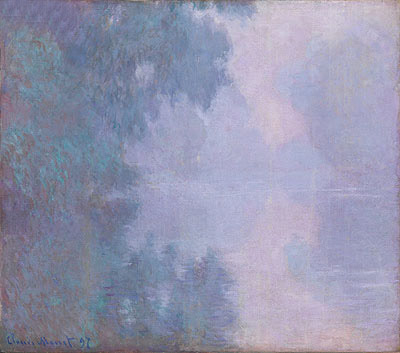 Morning on the Seine, Giverny, 1897 | Claude Monet | Gemälde Reproduktion