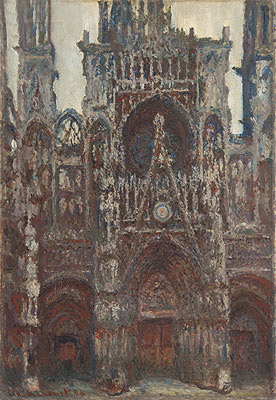 Rouen Cathedral, Evening, Harmony in Brown, 1894 | Claude Monet | Painting Reproduction