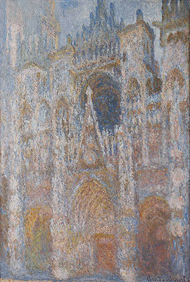 Rouen Cathedral, Blue Harmony, Morning Sunlight, 1894 | Claude Monet | Painting Reproduction