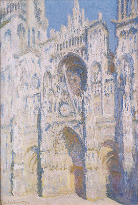 Rouen Cathedral in Full Sunlight: Harmony in Blue and Gold, 1894 | Claude Monet | Gemälde Reproduktion