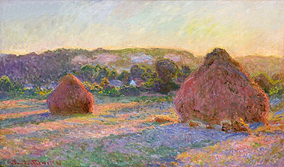 Weizenstapel (Ende Sommer), 1891 | Claude Monet | Gemälde Reproduktion