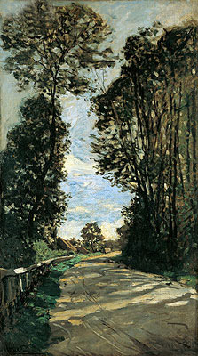 Spring (The Road to the Farm Saint Simeon), 1864 | Claude Monet | Gemälde Reproduktion