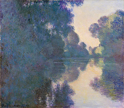 Morning on the Seine near Giverny, 1897 | Claude Monet | Gemälde Reproduktion