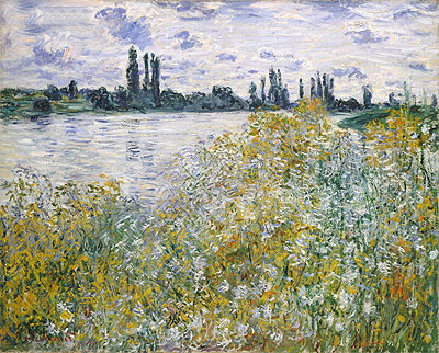 Ile aux Fleurs near Vetheuil, 1880 by Claude Monet | Painting Reproduction