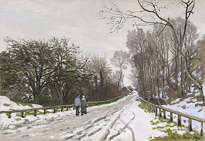 Road toward the Farm Saint-Simeon, Honfleur, 1867 | Claude Monet | Gemälde Reproduktion