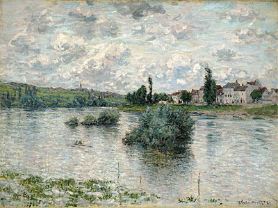 View of the Seine, Lavacourt, 1880 | Claude Monet | Gemälde Reproduktion