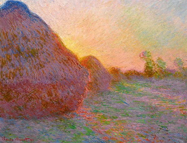 Haystacks, 1891 | Claude Monet | Gemälde Reproduktion